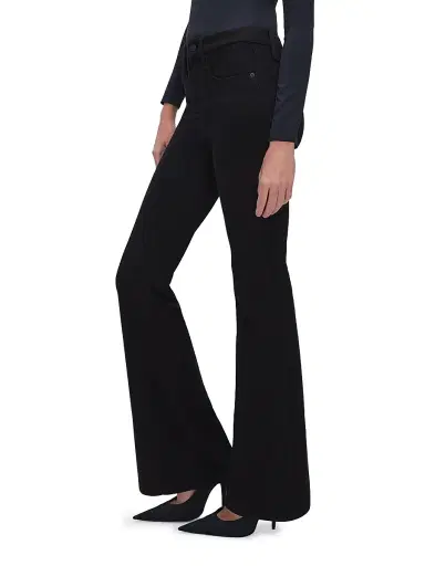 Good American Women's Never Fades Good Legs Flare Jeans - Black | Thumbnail 9 Good American Women's Never Fades Good Legs Flare Jeans - Black | Thumbnail 9