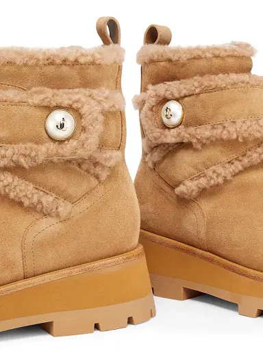 Jimmy Choo Women's Meena Shearling Suede Ankle Boots - Toffee | Thumbnail 5 Jimmy Choo Women's Meena Shearling Suede Ankle Boots - Toffee | Thumbnail 5