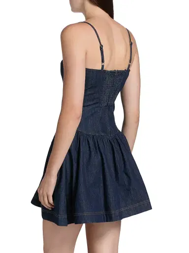 Reformation Women's Lottie Denim Minidress - Liffey - Size 8 | Thumbnail 5 Reformation Women's Lottie Denim Minidress - Liffey - Size 8 | Thumbnail 5