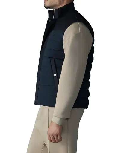Mackage Men's Brody Quilted Down Vest - Black | Thumbnail 4 Mackage Men's Brody Quilted Down Vest - Black | Thumbnail 4