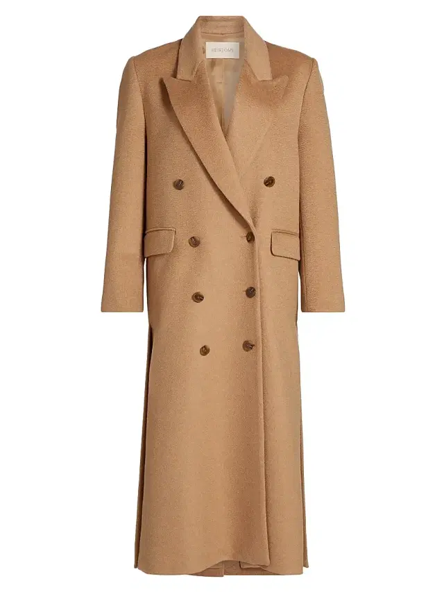Women's Lilli Camel Hair Double-Breasted Coat - Camel Women's Lilli Camel Hair Double-Breasted Coat - Camel