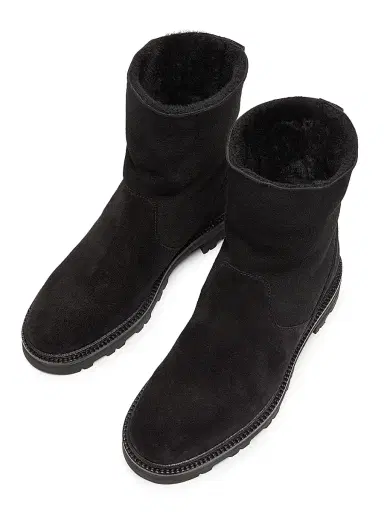 Manolo Blahnik Women's Tomosa Suede Boots - Black | Thumbnail 4 Manolo Blahnik Women's Tomosa Suede Boots - Black | Thumbnail 4