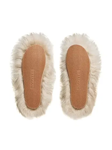 Moncler Women's Snug Flats in Shearling - Light Beige | Thumbnail 4 Moncler Women's Snug Flats in Shearling - Light Beige | Thumbnail 4