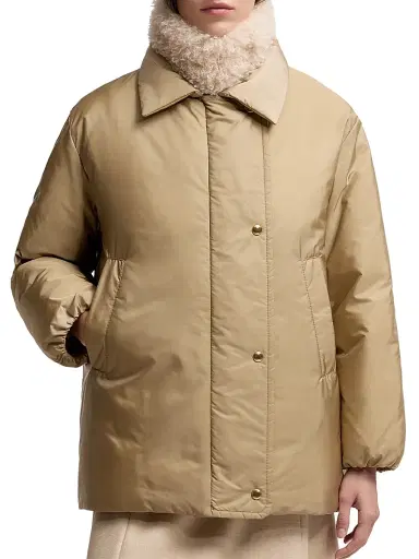 Moncler Women's Voue Puffer Jacket - Beige | Thumbnail 2 Moncler Women's Voue Puffer Jacket - Beige | Thumbnail 2