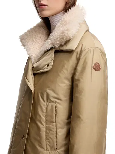 Moncler Women's Voue Puffer Jacket - Beige | Thumbnail 4 Moncler Women's Voue Puffer Jacket - Beige | Thumbnail 4
