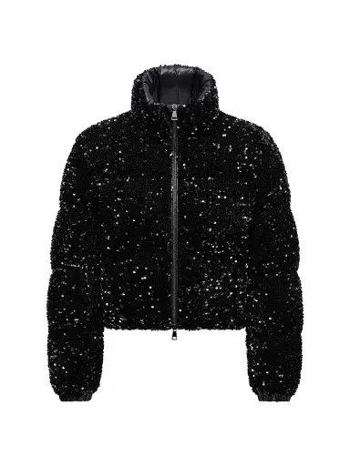 Moncler Women's Louvi Puffer Jacket - Black | Thumbnail 1 Moncler Women's Louvi Puffer Jacket - Black | Thumbnail 1