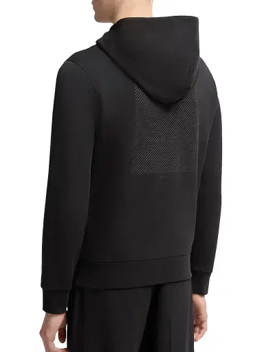 Moncler Men's Hoodie in Cotton - Black | Thumbnail 3 Moncler Men's Hoodie in Cotton - Black | Thumbnail 3
