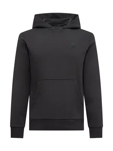 Moncler Men's Hoodie in Cotton - Black | Thumbnail 1 Moncler Men's Hoodie in Cotton - Black | Thumbnail 1