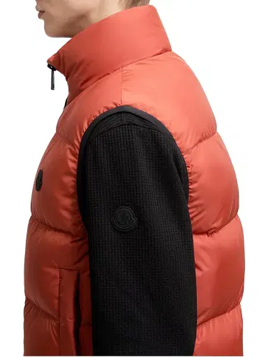 Moncler Men's Gabas Puffer Vest - Dark Orange | Thumbnail 4 Moncler Men's Gabas Puffer Vest - Dark Orange | Thumbnail 4