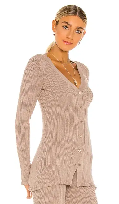 Tularosa Variegated Rib Cardi | Thumbnail 2 Tularosa Variegated Rib Cardi | Thumbnail 2