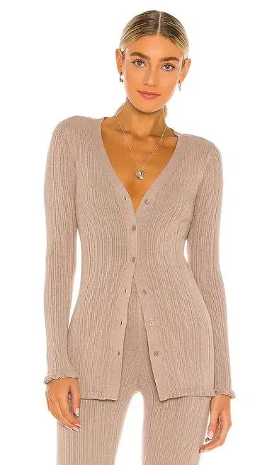 Tularosa Variegated Rib Cardi | Thumbnail 1 Tularosa Variegated Rib Cardi | Thumbnail 1