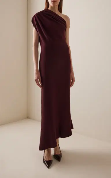 Khaite Coast Asymmetric Merino-Wool Midi Dress | Thumbnail 5 Khaite Coast Asymmetric Merino-Wool Midi Dress | Thumbnail 5