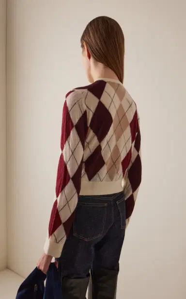 Khaite Charli Argyle-Knit Cashmere-Blend Cardigan | Thumbnail 5 Khaite Charli Argyle-Knit Cashmere-Blend Cardigan | Thumbnail 5