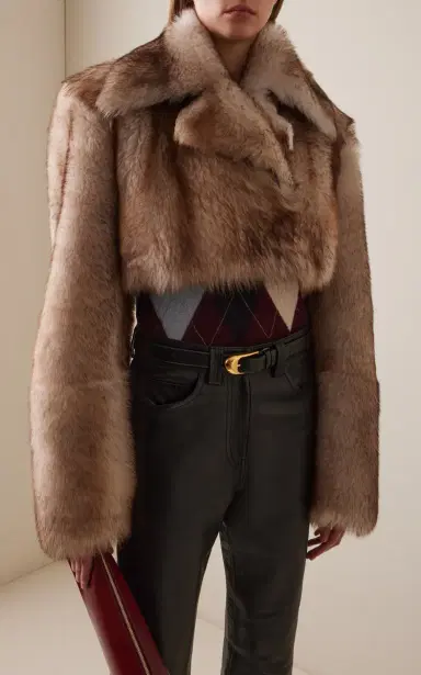 Khaite Stallone Cropped Shearling Jacket | Thumbnail 2 Khaite Stallone Cropped Shearling Jacket | Thumbnail 2