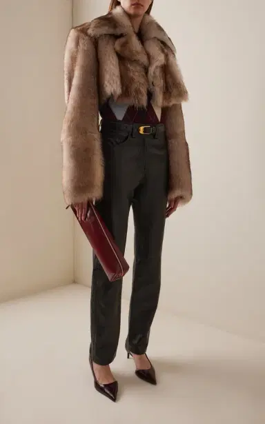 Khaite Stallone Cropped Shearling Jacket | Thumbnail 3 Khaite Stallone Cropped Shearling Jacket | Thumbnail 3