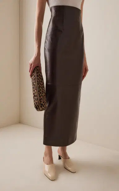 Khaite Loxley Leather Maxi Skirt | Thumbnail 3 Khaite Loxley Leather Maxi Skirt | Thumbnail 3