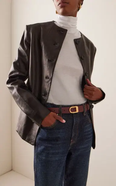 Khaite Saddle Leather Belt | Thumbnail 2 Khaite Saddle Leather Belt | Thumbnail 2