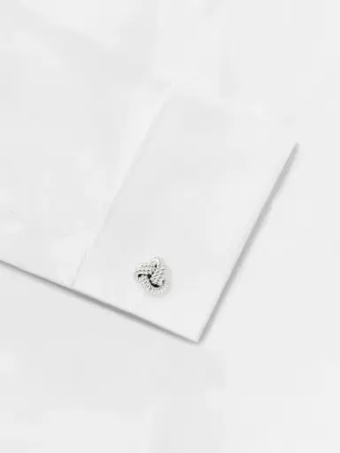Tom Ford Knot 18-Karat White Gold Cufflinks - Men | Thumbnail 3 Tom Ford Knot 18-Karat White Gold Cufflinks - Men | Thumbnail 3