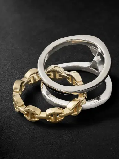 Hoorsenbuhs Phantom Clique Sterling Silver and 18-Karat Gold Ring - Men | Thumbnail 4 Hoorsenbuhs Phantom Clique Sterling Silver and 18-Karat Gold Ring - Men | Thumbnail 4
