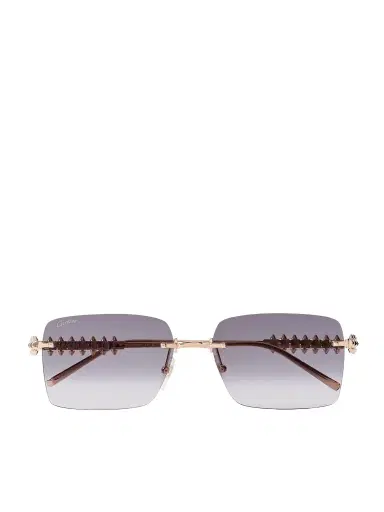 Cartier Eyewear Clash de Cartier Rimless Rectangular-Frame Gold-Tone Sunglasses - Men | Thumbnail 1 Cartier Eyewear Clash de Cartier Rimless Rectangular-Frame Gold-Tone Sunglasses - Men | Thumbnail 1