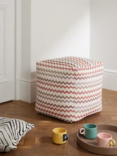 Missoni Home Capri Striped Canvas-Trimmed Bouclé Ottoman - Men | Thumbnail 2 Missoni Home Capri Striped Canvas-Trimmed Bouclé Ottoman - Men | Thumbnail 2
