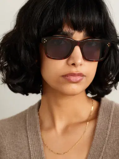 CELINE Eyewear D-frame Tortoiseshell Acetate Sunglasses | Thumbnail 2 CELINE Eyewear D-frame Tortoiseshell Acetate Sunglasses | Thumbnail 2