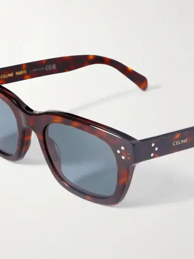 CELINE Eyewear D-frame Tortoiseshell Acetate Sunglasses | Thumbnail 4 CELINE Eyewear D-frame Tortoiseshell Acetate Sunglasses | Thumbnail 4