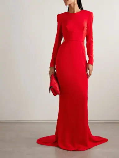 Stella McCartney Open-back Crepe Gown | Thumbnail 2 Stella McCartney Open-back Crepe Gown | Thumbnail 2