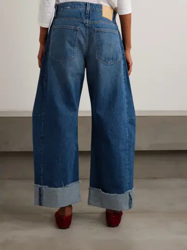 B SIDES Relaxed Lasso Frayed Mid-rise Barrel-leg Jeans | Thumbnail 4 B SIDES Relaxed Lasso Frayed Mid-rise Barrel-leg Jeans | Thumbnail 4