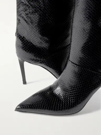 Jimmy Choo Beren 85 Snake-effect Leather Boots | Thumbnail 4 Jimmy Choo Beren 85 Snake-effect Leather Boots | Thumbnail 4