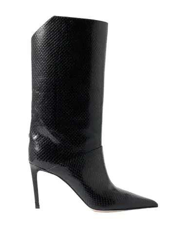 Jimmy Choo Beren 85 Snake-effect Leather Boots | Thumbnail 1 Jimmy Choo Beren 85 Snake-effect Leather Boots | Thumbnail 1