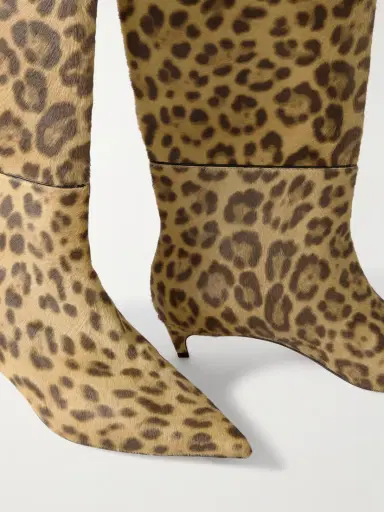 Jimmy Choo Maxima 35 Leopard-print Calf Hair Knee Boots | Thumbnail 4 Jimmy Choo Maxima 35 Leopard-print Calf Hair Knee Boots | Thumbnail 4