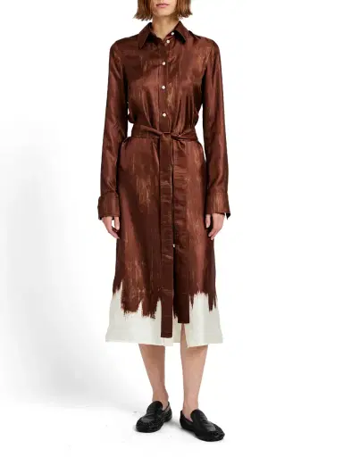 Proenza Schouler Amaya Silk Twill Shirtdress | Thumbnail 2 Proenza Schouler Amaya Silk Twill Shirtdress | Thumbnail 2