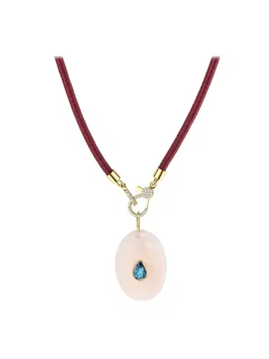 Beatriz Werebe Aventurine and Blue Tourmaline Stone Charm | Thumbnail 2 Beatriz Werebe Aventurine and Blue Tourmaline Stone Charm | Thumbnail 2