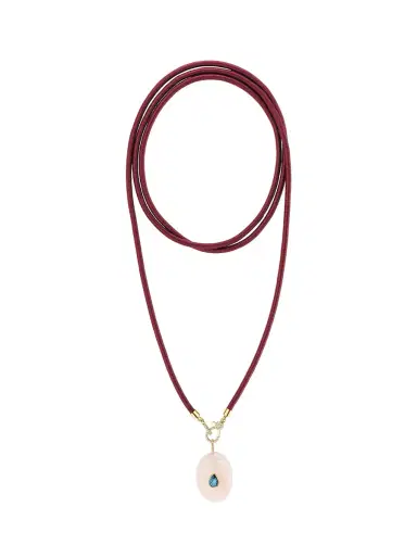 Beatriz Werebe Aventurine and Blue Tourmaline Stone Charm | Thumbnail 3 Beatriz Werebe Aventurine and Blue Tourmaline Stone Charm | Thumbnail 3