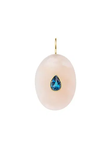 Beatriz Werebe Aventurine and Blue Tourmaline Stone Charm | Thumbnail 1 Beatriz Werebe Aventurine and Blue Tourmaline Stone Charm | Thumbnail 1