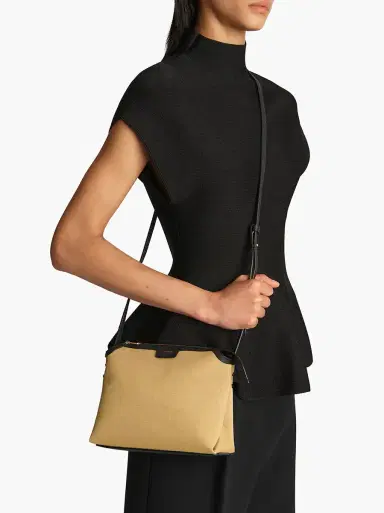 Khaite Canvas Lina Crossbody Bag | Thumbnail 5 Khaite Canvas Lina Crossbody Bag | Thumbnail 5