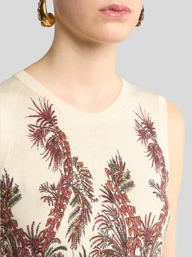 Etro Cashmere-Silk Printed Top | Thumbnail 5 Etro Cashmere-Silk Printed Top | Thumbnail 5