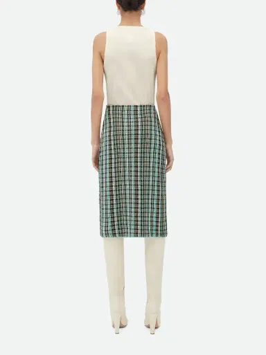 Bottega Veneta Checked Midi Skirt | Thumbnail 3 Bottega Veneta Checked Midi Skirt | Thumbnail 3
