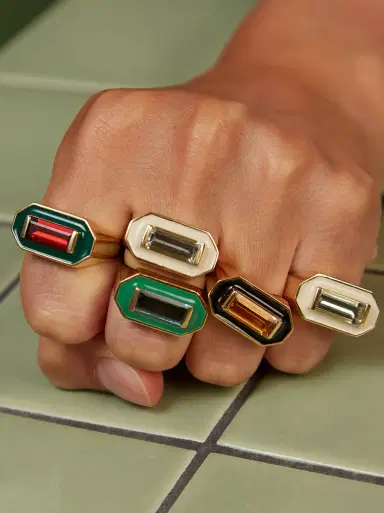 Aliita Deco Maxi Baguette Topaz Ring | Thumbnail 2 Aliita Deco Maxi Baguette Topaz Ring | Thumbnail 2