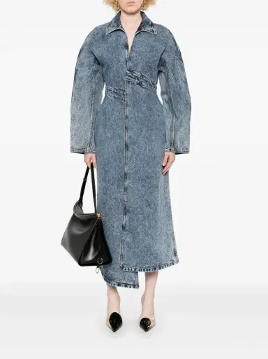 Alaïa Denim Trench Coat | Thumbnail 2 Alaïa Denim Trench Coat | Thumbnail 2