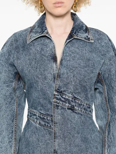 Alaïa Denim Trench Coat | Thumbnail 5 Alaïa Denim Trench Coat | Thumbnail 5