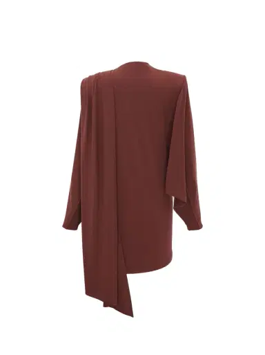 Saint Laurent Draped Mini Dress | Thumbnail 2 Saint Laurent Draped Mini Dress | Thumbnail 2