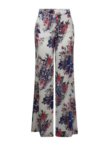 Libertine Glitched Floral Trumpet Pants | Thumbnail 1 Libertine Glitched Floral Trumpet Pants | Thumbnail 1
