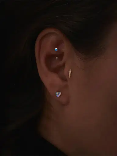 PAMELA LOVE Heart Diamond Stud | Thumbnail 2 PAMELA LOVE Heart Diamond Stud | Thumbnail 2
