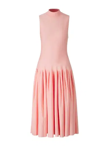 Alaïa Knit Godet Midi Dress | Thumbnail 1 Alaïa Knit Godet Midi Dress | Thumbnail 1