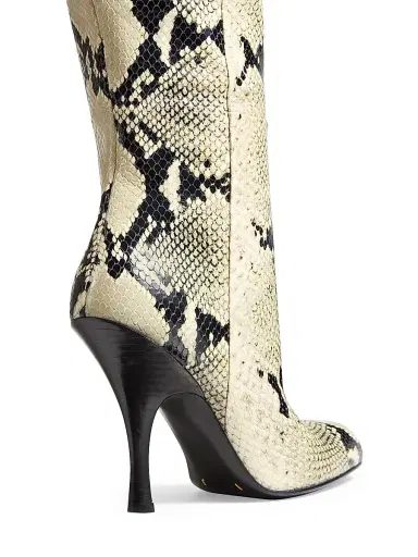 Khaite Women's Colt 100MM Snake-Embossed Over-the-Knee Boots - Natural | Thumbnail 3 Khaite Women's Colt 100MM Snake-Embossed Over-the-Knee Boots - Natural | Thumbnail 3