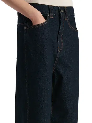 Khaite Women's Bonnie Mid-Rise Wide-Leg Jeans - Benson | Thumbnail 5 Khaite Women's Bonnie Mid-Rise Wide-Leg Jeans - Benson | Thumbnail 5