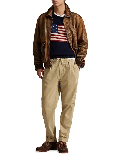 Polo Ralph Lauren Men's Stretch-Cotton Drawstring Pants - Dune Tan | Thumbnail 2 Polo Ralph Lauren Men's Stretch-Cotton Drawstring Pants - Dune Tan | Thumbnail 2