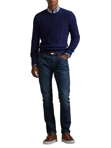 Polo Ralph Lauren Men's Sullivan Washed Mid-Rise Straight-Leg Jeans - Pinebank | Thumbnail 8 Polo Ralph Lauren Men's Sullivan Washed Mid-Rise Straight-Leg Jeans - Pinebank | Thumbnail 8